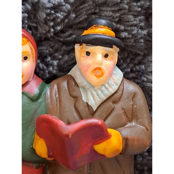 Vintage Dept 56 Christmas Carolers Figurine 2" Made Taiwan Holiday Collectible - Picture 2 of 7